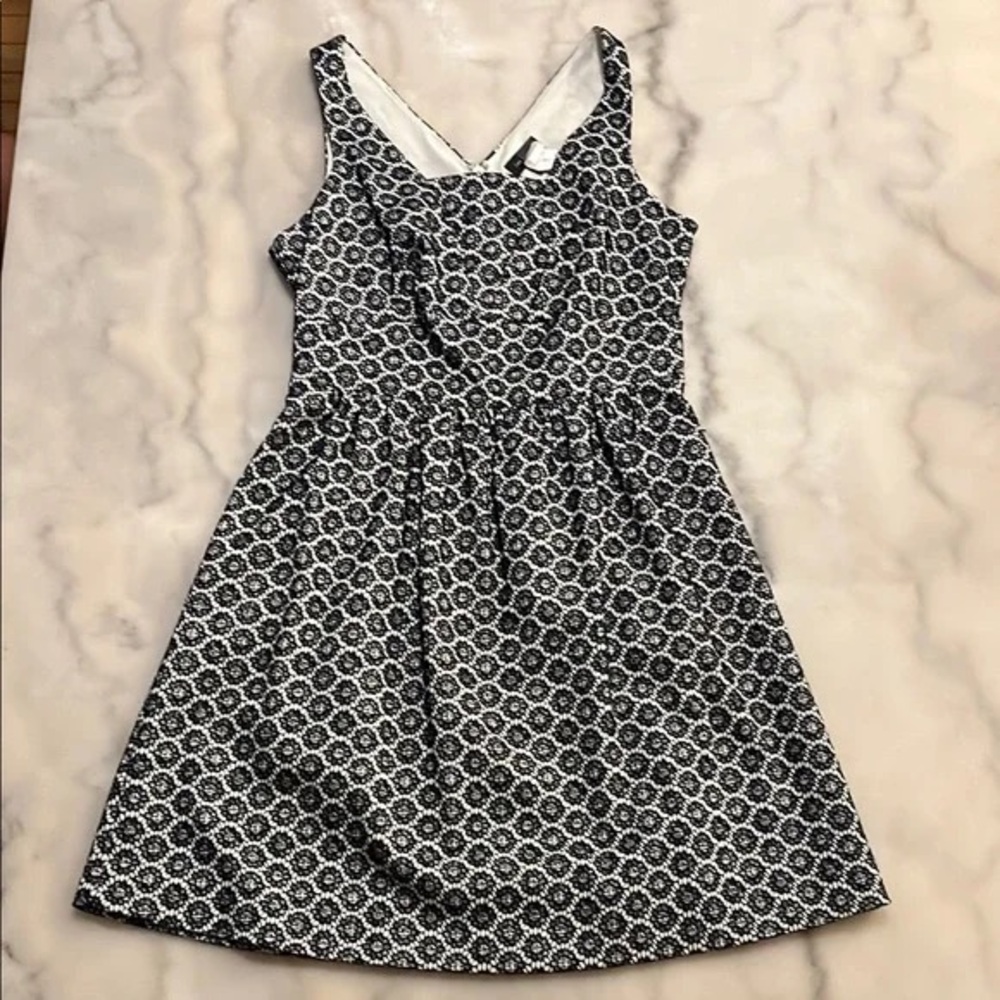 The Limited Black and White Sleeveless Sundress